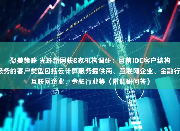 聚美策略 光环新网获8家机构调研：目前IDC客户结构向头部集中，主要服务的客户类型包括云计算服务提供商、互联网企业、金融行业等（附调研问答）